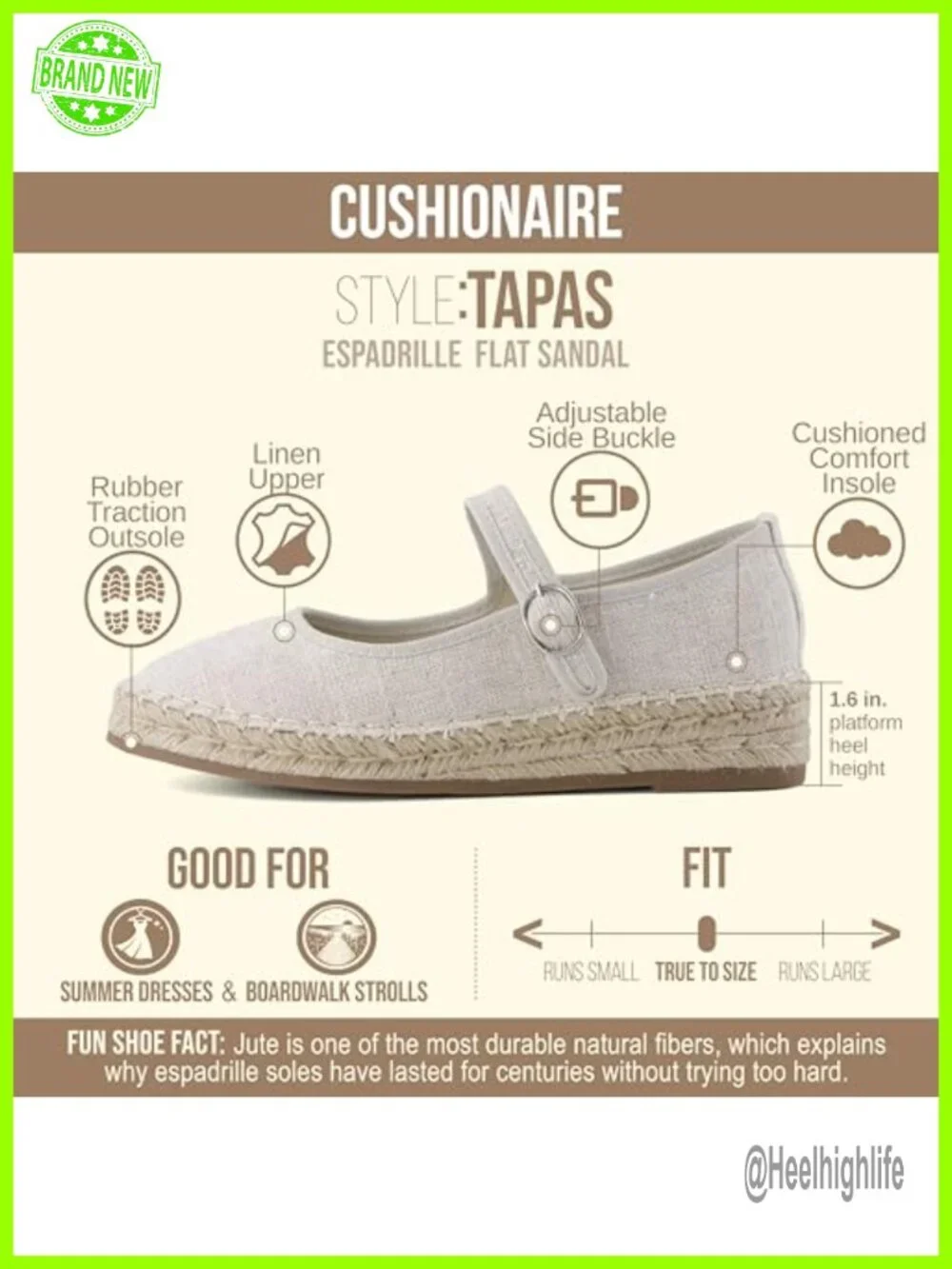 Canvas Mary Jane Flats with Adjustable Strap Espadrilles Womens Comfort Wedge